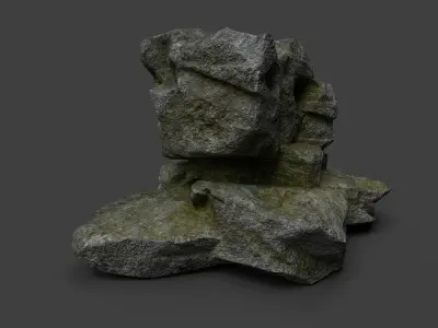 Rock 7-8 Low-poly 3D model