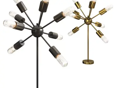 Sputnik Table by Restoration Hardware Low-poly 3D model