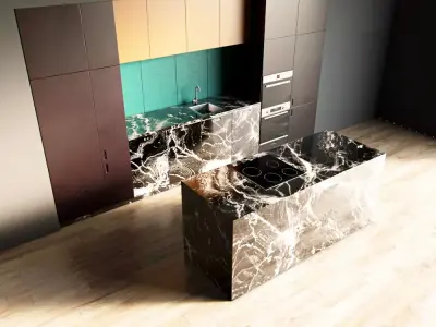117-Kitchen9 matte 10 3D model