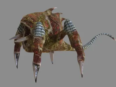 Trap Creature Low-poly 3D model