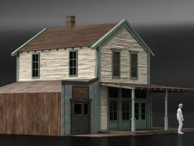 West Wild Home 10 Low-poly 3D model