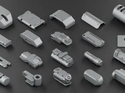 Hard Surface KitBash Volume 2 3D model