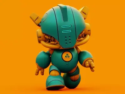 ROBO G-10  Rigged for Unreal Engine - Unity - MIXAMO 3D model