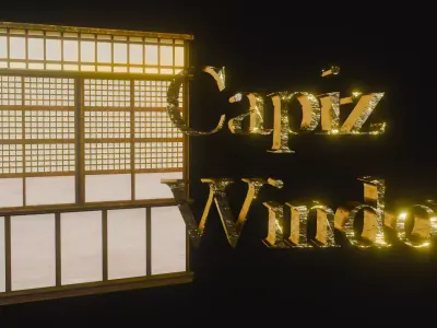 Capiz Window 04 Low-poly 3D model