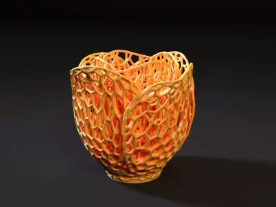 Rose vase 3D print model