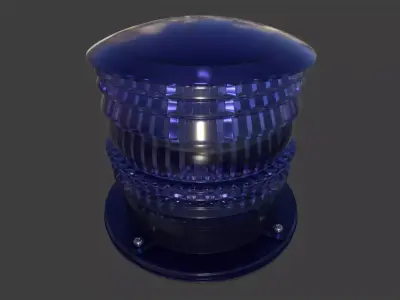 Threshold Lamp 02 - High Poly 3D model