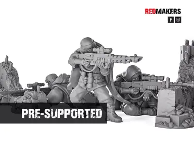 Alpha troops - Snipers of the Imperial Force 3D print model