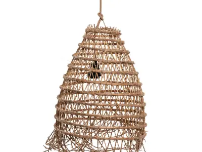 Bamboo Lamp 4 3D model