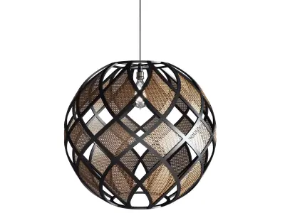 Wicker pendant light 3D model