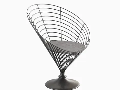 Wire Cone Chair 05 3D model