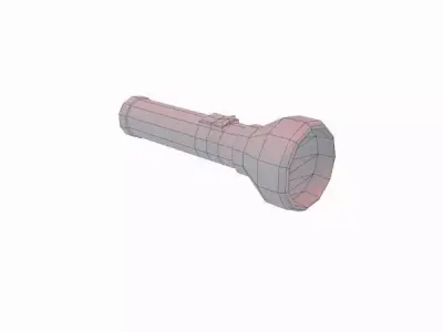 Torch Light Low-poly 3D model