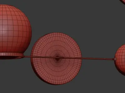 CONTRAPESSO LED DOUBLE SCONCE 3D model