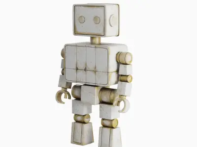 Decorative Robot Sculpture 02 3D model
