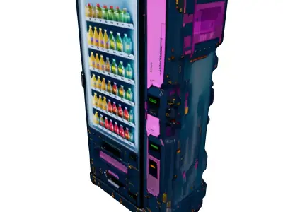 SciFi Vending Machine 3D Model Low-poly 3D model