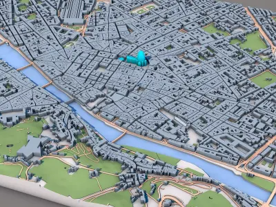 Florence Cathedral Italy 3D model