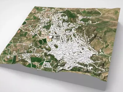 Cityscape Corleone Palermo Italy 3D model