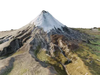 Cotopaxi Volcano 3d model terrain 3D model