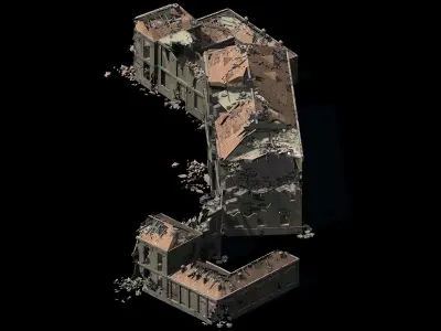 War-city-scars 04 3D model