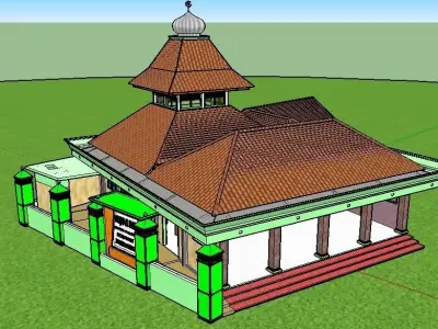 Masjid Al Falah 3D print model