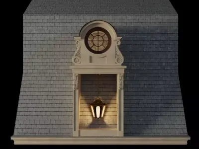 Architecture  exterior facade 3D model
