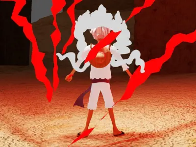 luffy gear 5 Low-poly 3D model