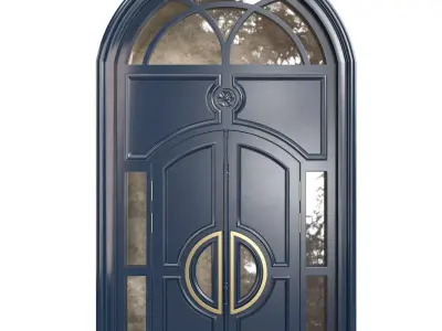 Entrance classic door 58 3D model