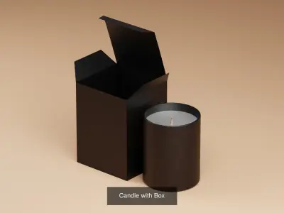 Candles with Boxes 3D Model Pack