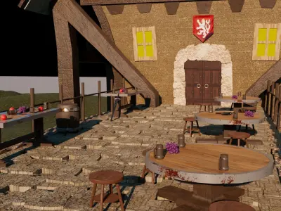 Tavern Cafe 3D model