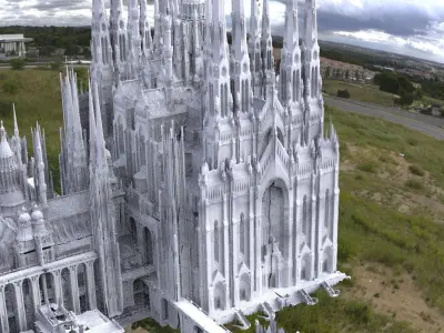 Mount Olympus Zeus chambers colossal walkways 3D model