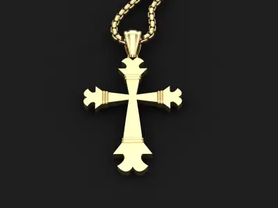 Cross Light Gold 3CP001 3DM STL 3D model