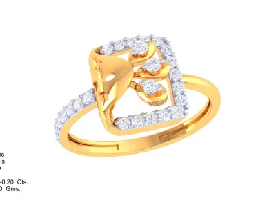  Women Ring MTL 3dm STL OBJ FBX Details 3D print model 34