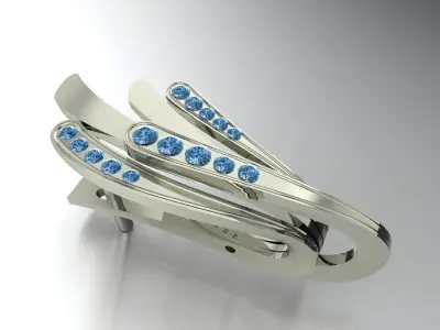 Diamond earring  456 3D print model
