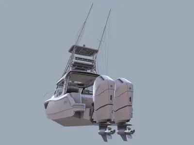  Sport Fishing Boat with Interior 