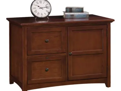 Worchester Wide Drawer File Cabinet Free 3D model