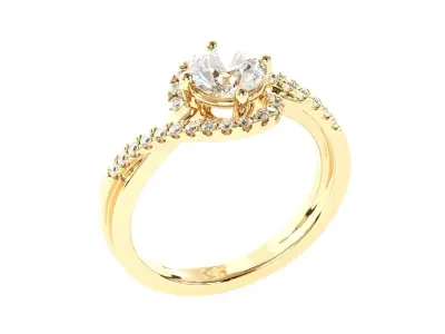 Engagement Ring 3D print model