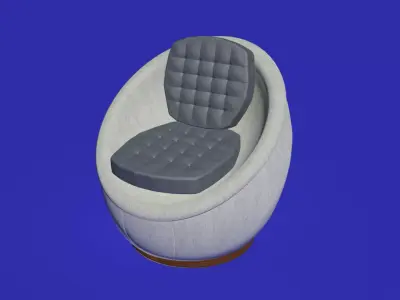Spherical modern chair 3D model
