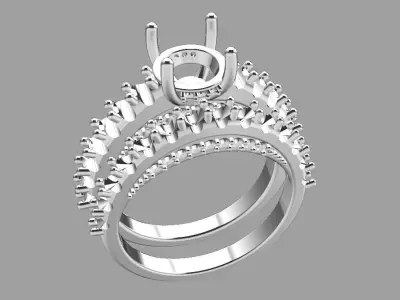 Crown of Light Ring Mount 3D print model
