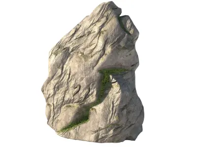 Moss rock   Low-poly 3D model