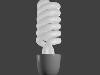Energy Saving Light Free 3D model