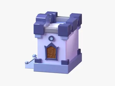 Royal Castle 3D Illustration 3D model