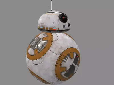 Star Wars BB-8 Robot Droid Low-poly 3D model