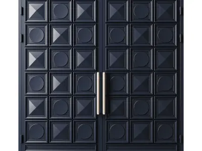 Gate black loft 013 3D model