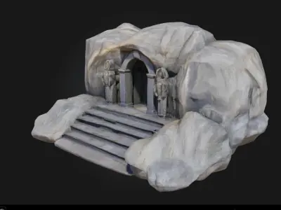 Ancient Stone Gateway  Sentinel of Forgotten Realms 3D model