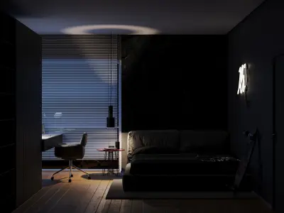  black teen room 3D model