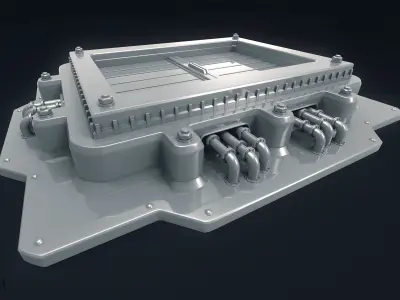 3D SciFi Garbage Chute 3D model