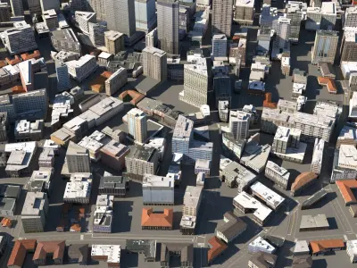 City 118 Low-poly 3D model