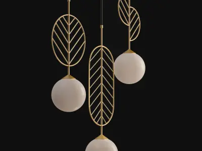 light-03 leaf pendant lamp 3D model