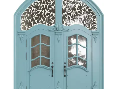 Entrance classic door 64  3D model
