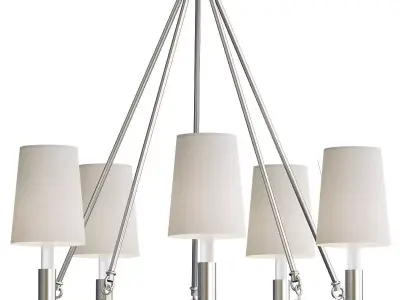 LISMORE chandelier with four lamps 3D model