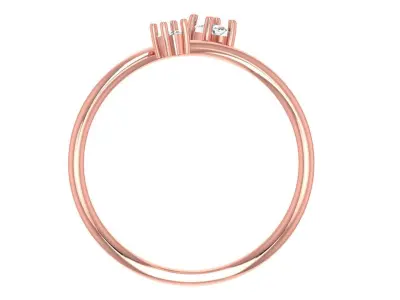 Women Light Weight Band Ring 3D print model